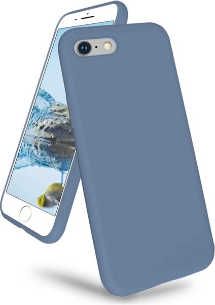 Apple iPhone 6 Plus Kılıf Liquid Lansman Silikon Petrol Mavisi