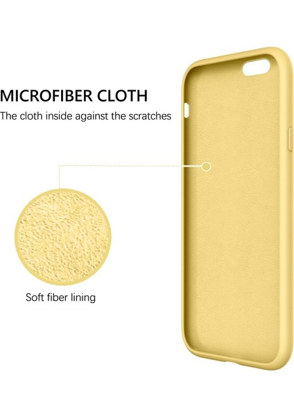 Apple iPhone 6s Kılıf Liquid Lansman Silikon Sarı fiyatları