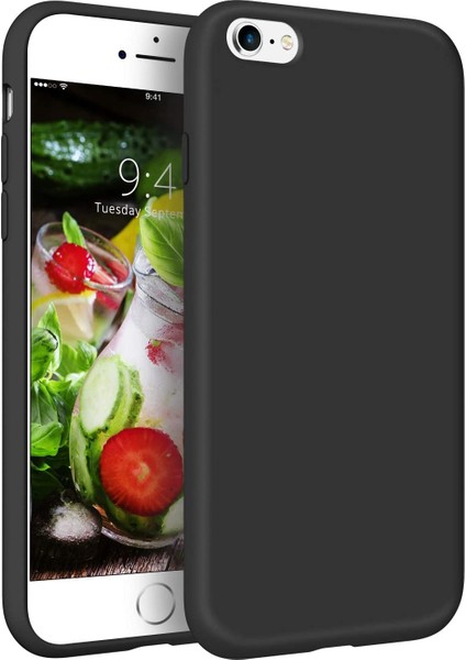Apple iPhone 6s Kılıf Liquid Lansman Silikon Siyah