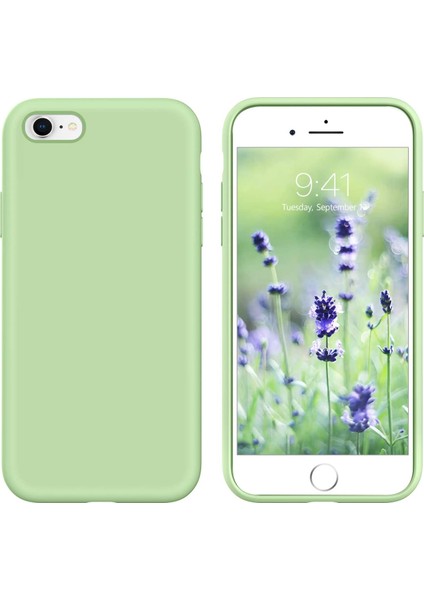 Apple iPhone 6s Plus Kılıf Liquid Lansman Silikon Fıstık Yeşili