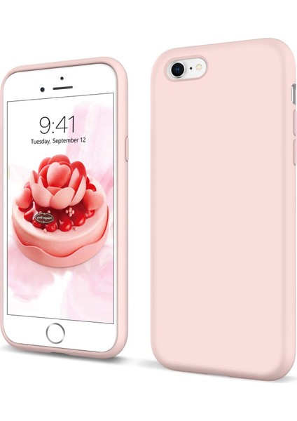 Apple iPhone 6s Plus Kılıf Liquid Lansman Silikon Pudra
