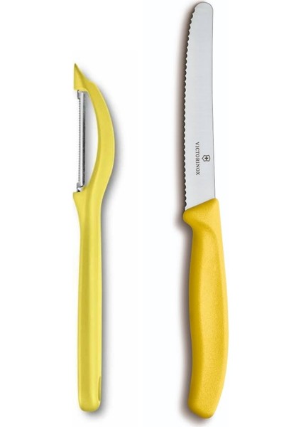 2Li Set - Yan Soyacak Ve 11 Cm Bıçak