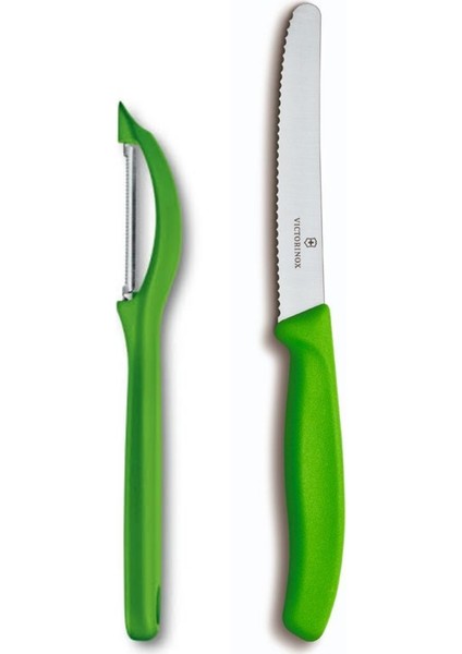 2Li Set - Yan Soyacak Ve 11 Cm Bıçak