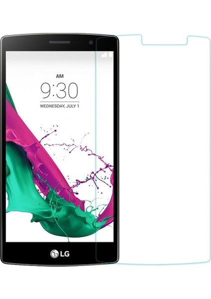 Lg G4 Beat Temperli Ekran Koruyucu Kırılmaz Cam Ekonomik 3 Adet Şeffaf