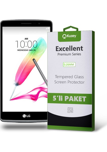 Lg G4 Temperli Ekran Koruyucu Kırılmaz Cam Ekonomik 5 Adet Şeffaf fiyatları