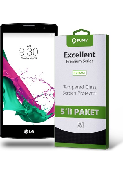 Lg G4C Temperli Ekran Koruyucu Kırılmaz Cam Ekonomik 5 Adet Şeffaf fiyatları