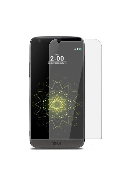 Lg G5 Temperli Ekran Koruyucu Kırılmaz Cam Ekonomik 5 Adet Şeffaf