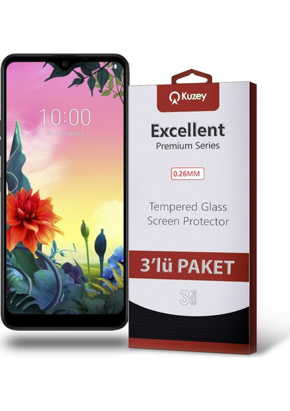 Lg K50S Temperli Ekran Koruyucu Kırılmaz Cam Ekonomik 3 Adet Şeffaf fiyatları
