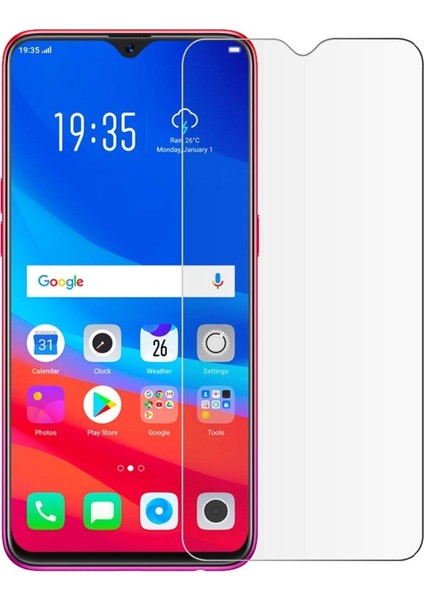 Oppo RX17 Pro Temperli Ekran Koruyucu Kırılmaz Cam Ekonomik 3 Adet Şeffaf