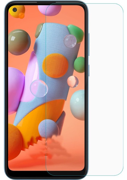 Samsung Galaxy A11 Temperli Ekran Koruyucu Kırılmaz Cam Ekonomik 5 Adet Şeffaf