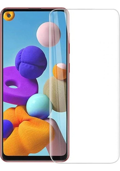 Samsung Galaxy A21S Temperli Ekran Koruyucu Kırılmaz Cam Ekonomik 3 Adet Şeffaf