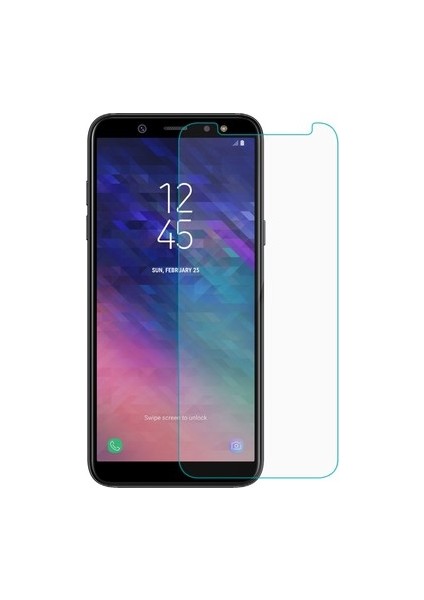 Samsung Galaxy A6 2018 Temperli Ekran Koruyucu Kırılmaz Cam Ekonomik 5 Adet Şeffaf