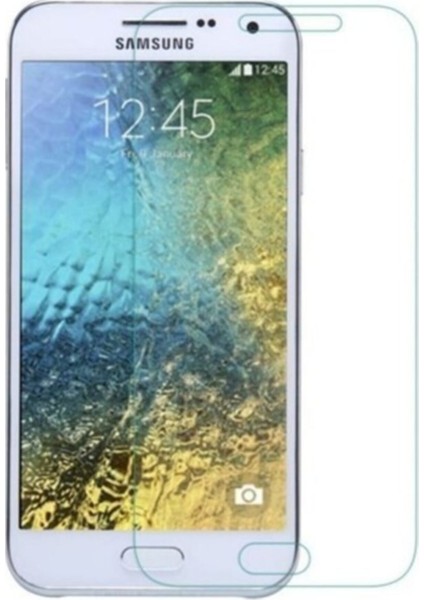 Samsung Galaxy E7 Temperli Ekran Koruyucu Kırılmaz Cam Ekonomik 3 Adet Şeffaf