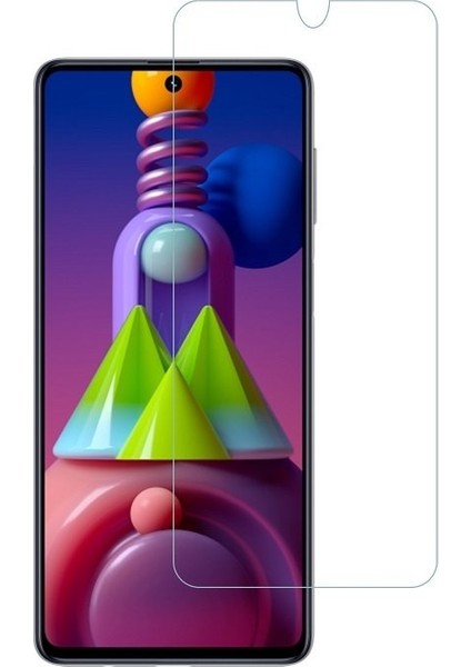 Samsung Galaxy M51 Temperli Ekran Koruyucu Kırılmaz Cam Ekonomik 5 Adet Şeffaf