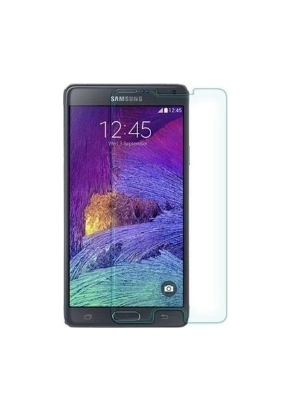 Samsung Galaxy Note 4 Temperli Ekran Koruyucu Kırılmaz Cam Ekonomik 5 Adet Şeffaf