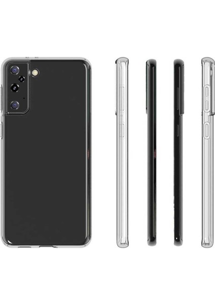 Samsung Galaxy S21 Plus Kılıf Lüx Silikon Kılıf Şeffaf Şeffaf modelleri