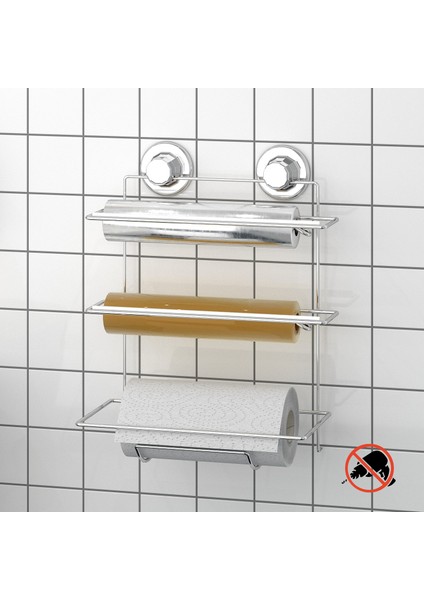 Streç Kağıt Havluluk Rafı Krom DM032