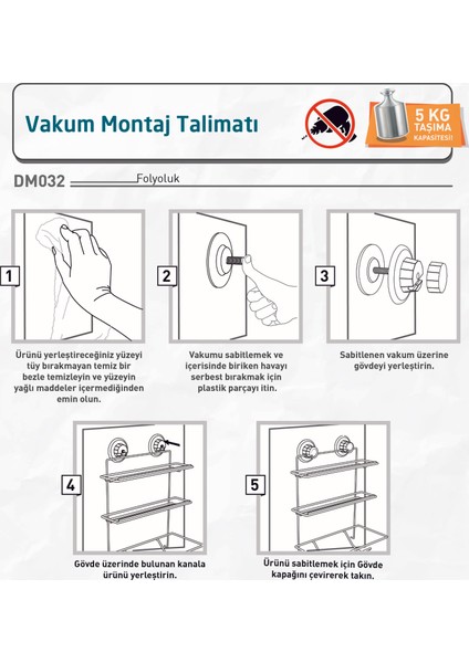 Streç Kağıt Havluluk Rafı Krom DM032