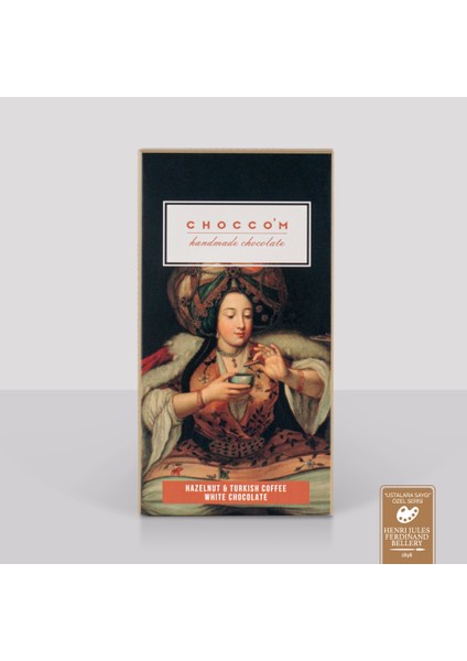 Türk Kahvesi Fındık Beyaz Çikolata 75 gr Tablet