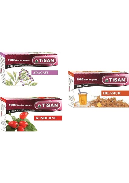 Kuşburnu Ihlamur Adaçayı (3 Paket)