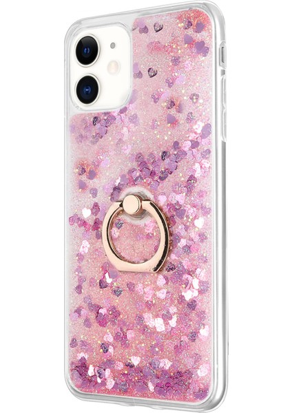 Apple iPhone 11 Kılıf Glitter Liquid Holder Pembe fiyatları