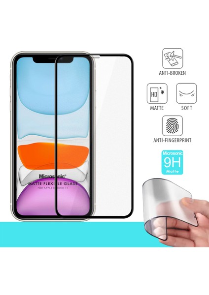 Apple iPhone 11 Matte Flexible Ekran Koruyucu Siyah fiyatları