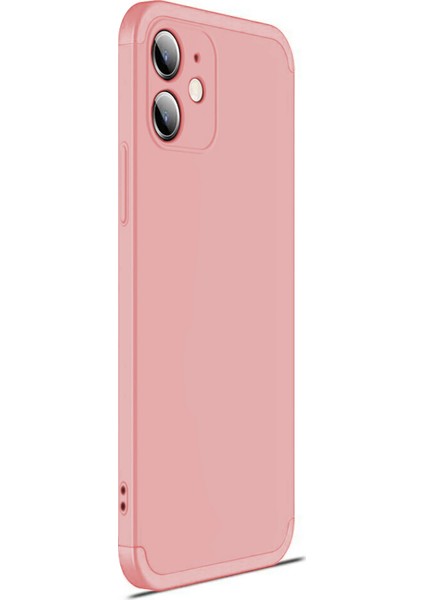 Apple iPhone 12 Kılıf Double Dip 360 Protective Rose Gold fiyatları