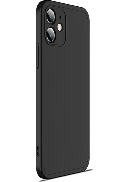 Apple iPhone 12 Mini Kılıf Double Dip 360 Protective Siyah