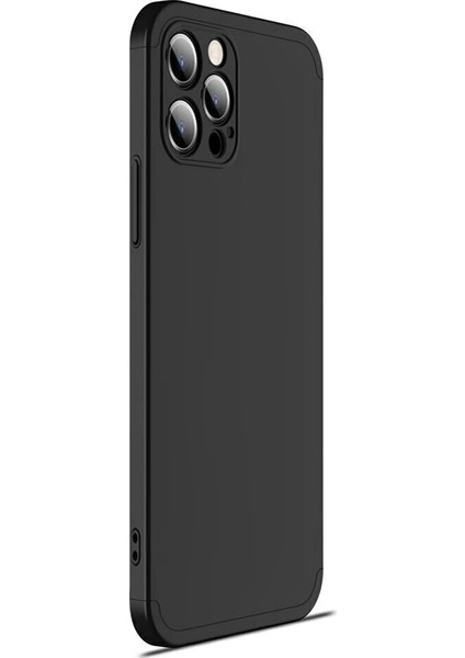 Apple iPhone 12 Pro Kılıf Double Dip 360 Protective Siyah