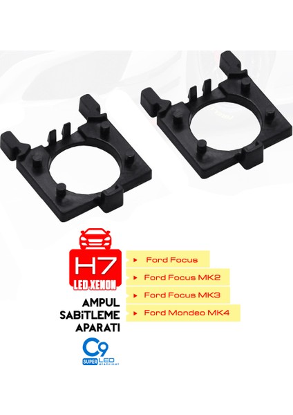 Ford Focus Mk2 Mk3 Mondeo Mk4 LED Xenon LED Far Sağ Sol Ampul Sabitleme Aparatı