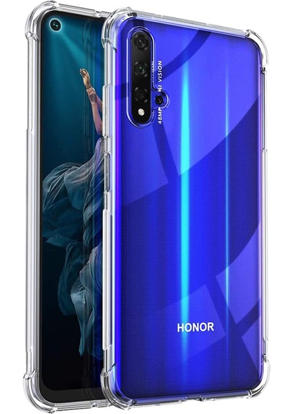 Huawei Honor 20 Kılıf Shock Absorbing Şeffaf