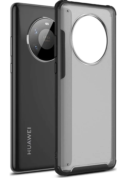 Huawei Mate 40 Pro Kılıf Frosted Frame Siyah