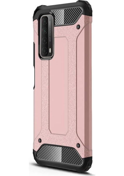 Huawei P Smart 2021 Kılıf Rugged Ar Rose Gold