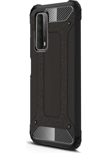 Huawei P Smart 2021 Kılıf Rugged Ar Siyah