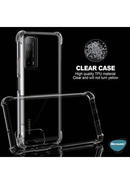 Huawei P Smart 2021 Kılıf Shock Absorbing Şeffaf