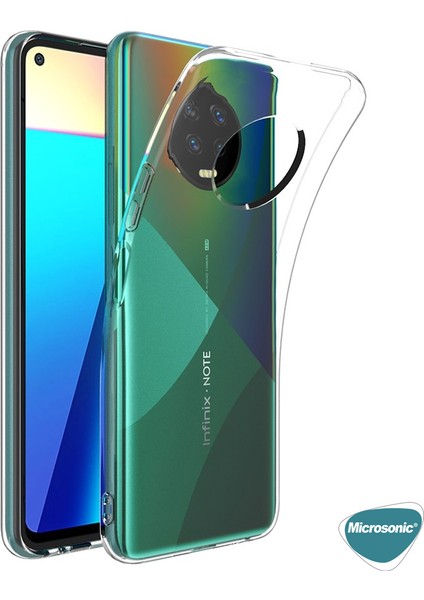 Infinix Note 7 Kılıf Transparent Soft Beyaz