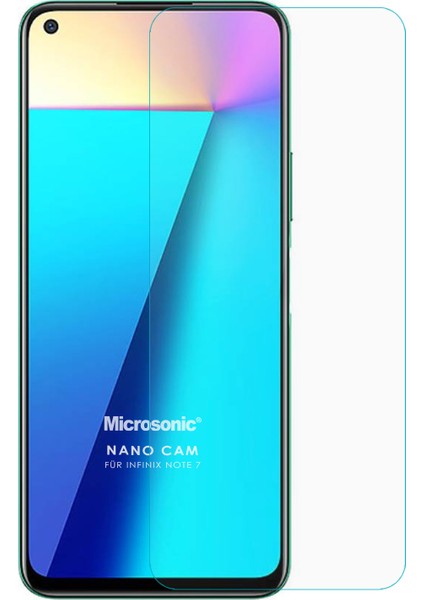 Infinix Note 7 Nano Glass Cam Ekran Koruyucu Şeffaf