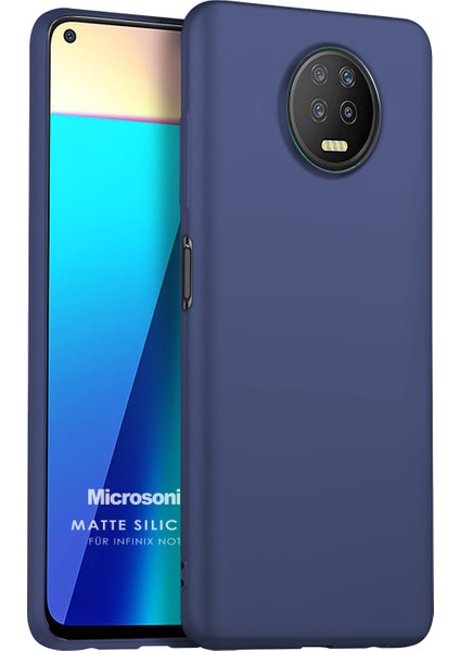 Matte Silicone Infinix Note 7 Kılıf Lacivert