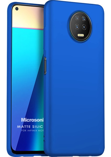 Matte Silicone Infinix Note 7 Kılıf Mavi