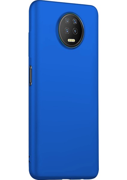 Matte Silicone Infinix Note 7 Kılıf Mavi