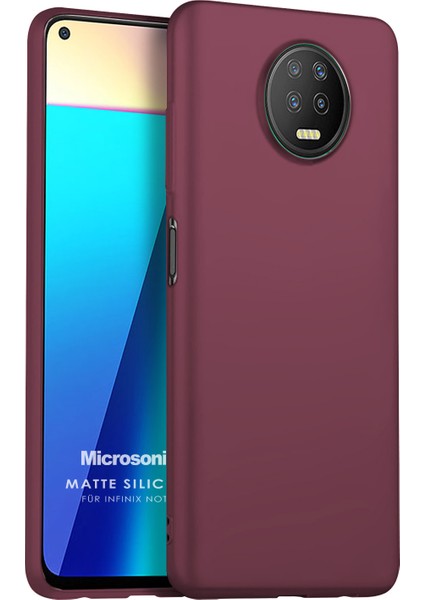 Matte Silicone Infinix Note 7 Kılıf Mor