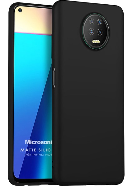 Matte Silicone Infinix Note 7 Kılıf Siyah