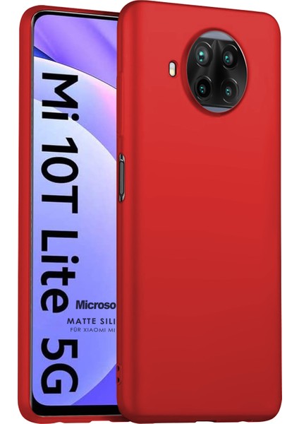 Matte Silicone Xiaomi Mi 10T Lite Kılıf Kırmızı