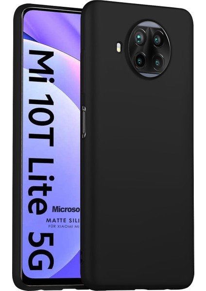 Matte Silicone Xiaomi Mi 10T Lite Kılıf Siyah