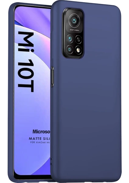 Matte Silicone Xiaomi Mi 10T Pro Kılıf Lacivert