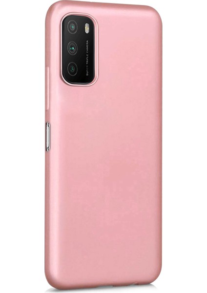 Matte Silicone Xiaomi Poco M3 Kılıf Rose Gold