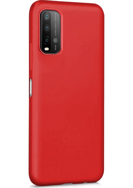 Matte Silicone Xiaomi Redmi 9t Kılıf Kırmızı