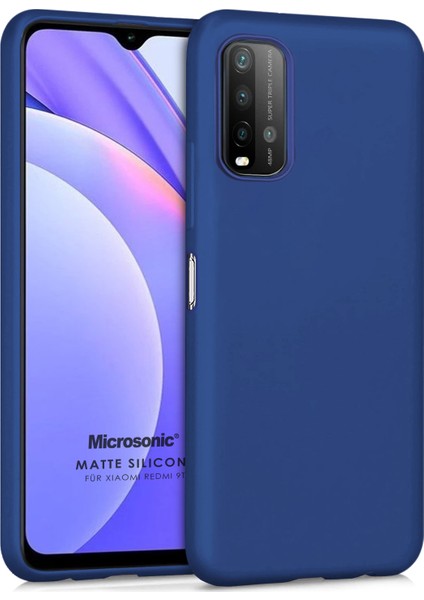 Matte Silicone Xiaomi Redmi 9t Kılıf Lacivert