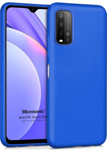 Matte Silicone Xiaomi Redmi 9t Kılıf Mavi