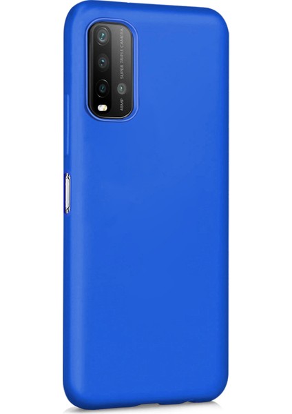 Matte Silicone Xiaomi Redmi 9t Kılıf Mavi